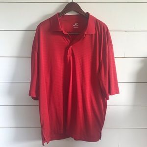 4/$25 Top Flight Men’s Red Polo XXL